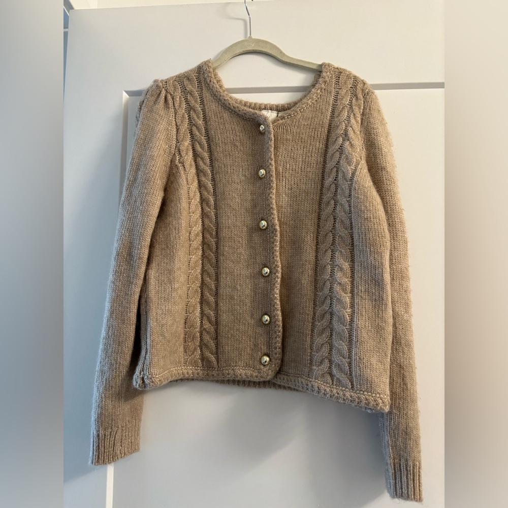 NWOT Joie Women's Cable Knit Sweater - Tan